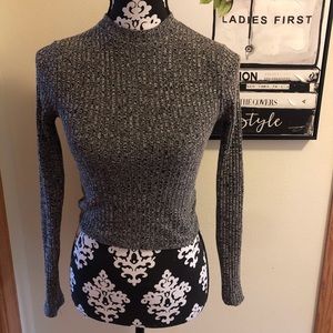 Ribbed Cropped Sweater